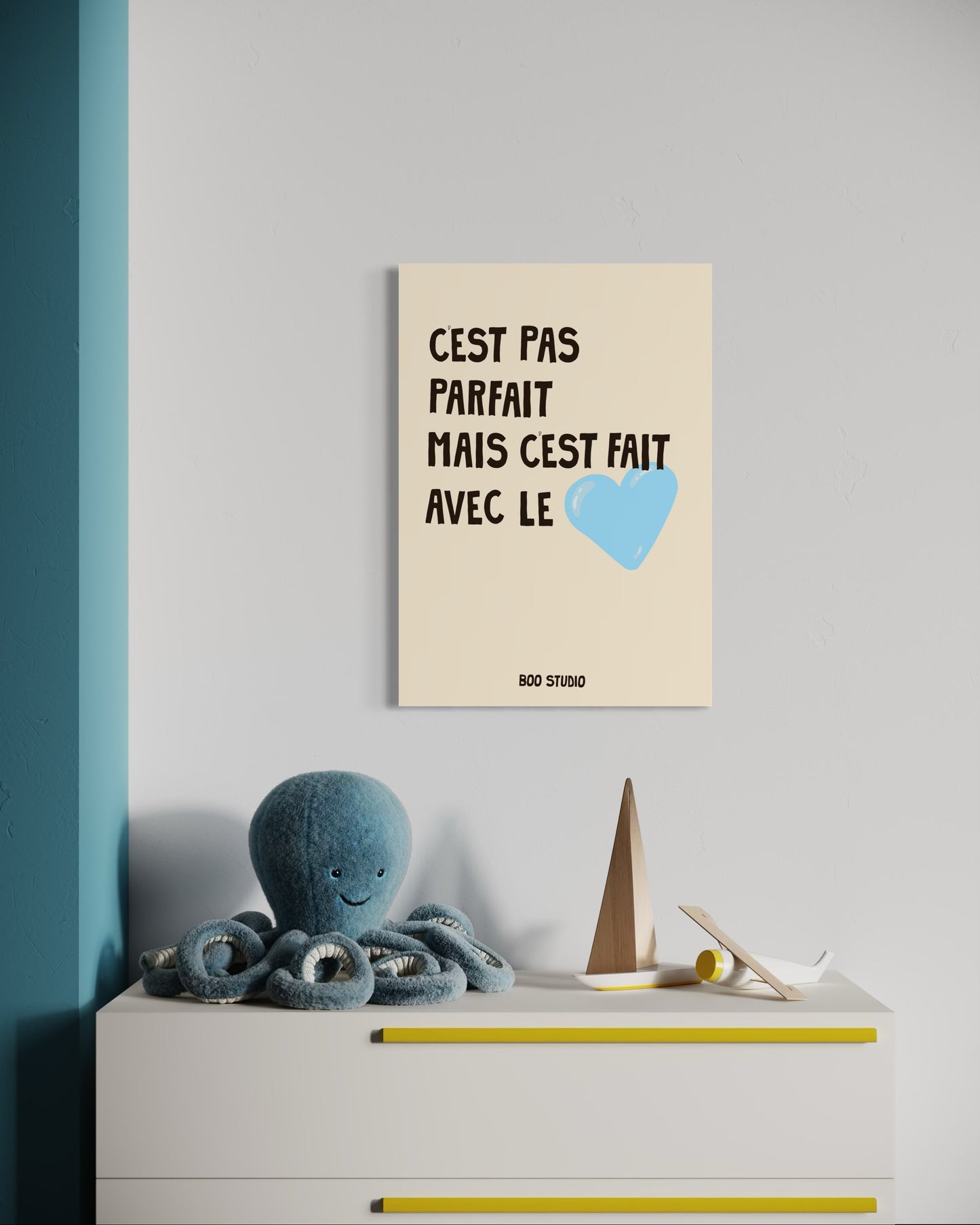 Affiche Le Cœur Bleu