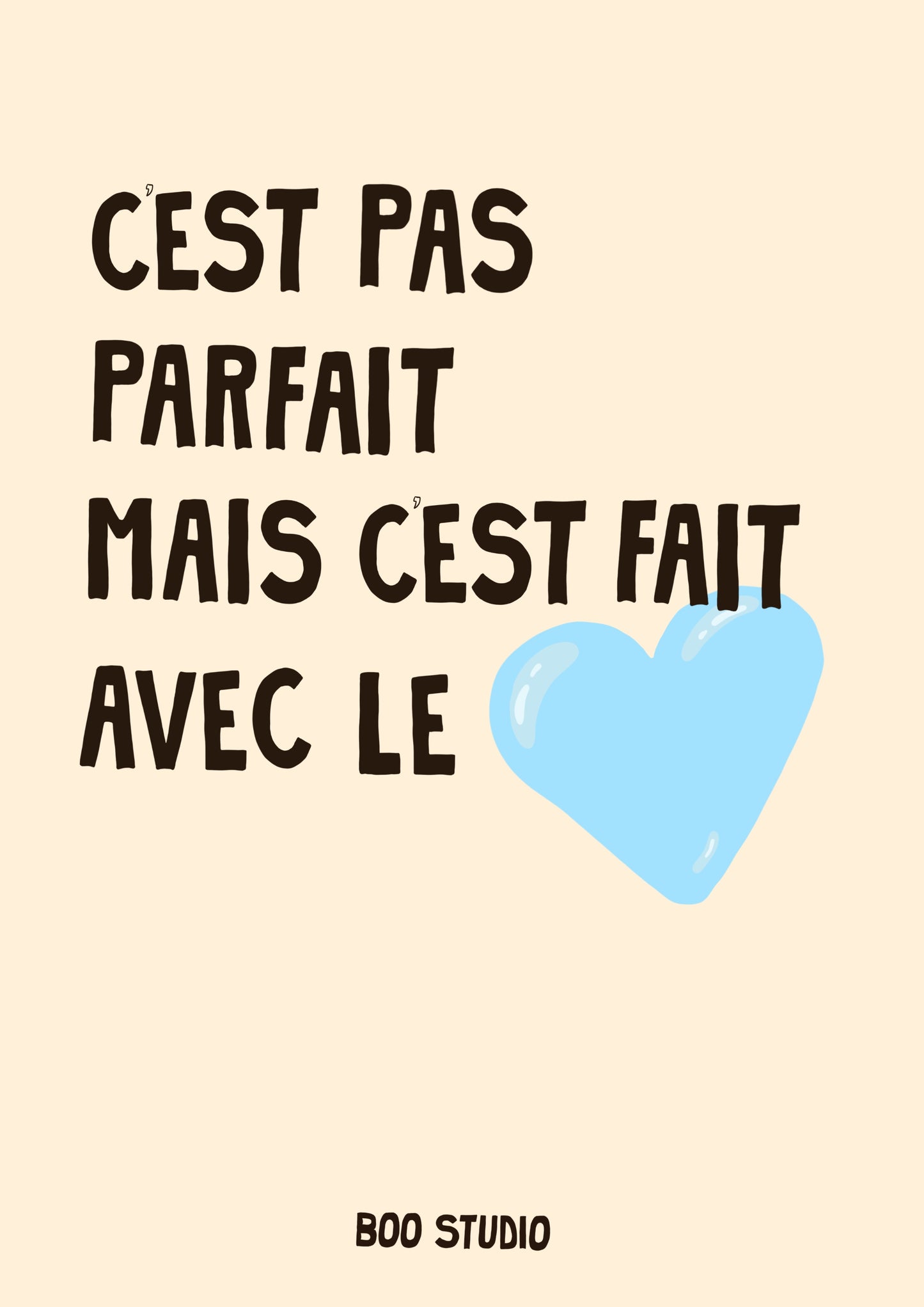 Affiche Le Cœur Bleu